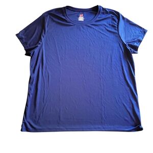 NWOT - Hane's Women's COOL-DRI Blue Short Sleeve T-Shirt